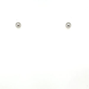 9ct white gold 3mm ball studs