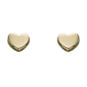 9ct heart studs