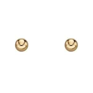 9ct 4mm ball studs