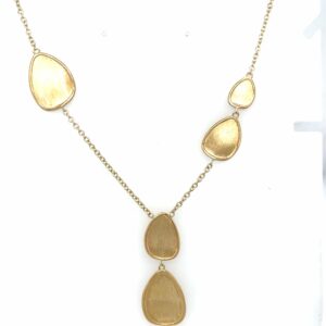 9ct textured shaped necklace